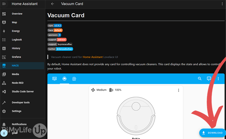Custom Vacuum Card Information