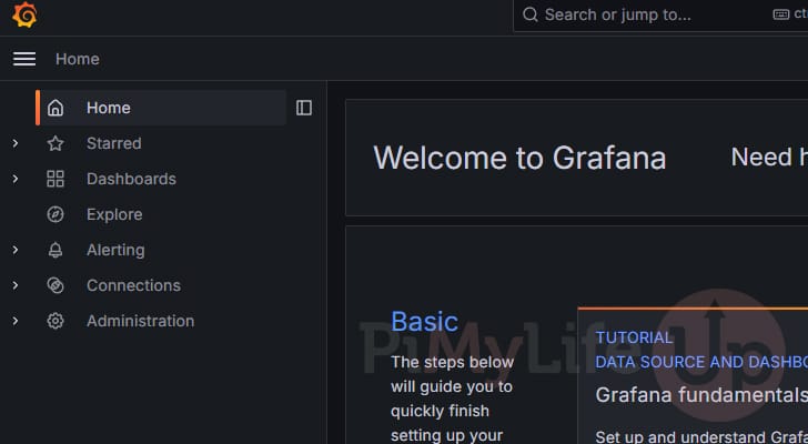 Grafana running using Docker Compose