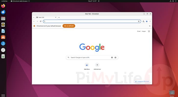 Chromium running on Ubuntu