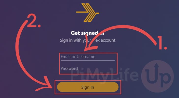 Sign in to Plex Account