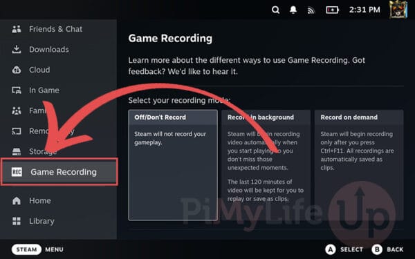 How to Record Gameplay on the Steam Deck - Pi My Life Up