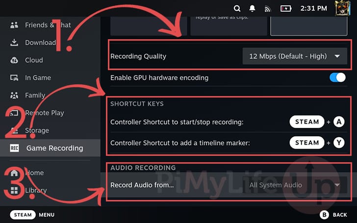 Configure on demand recording