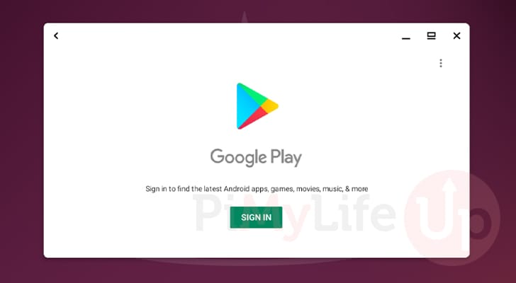 Google Play Store running through Waydroid on Ubuntu