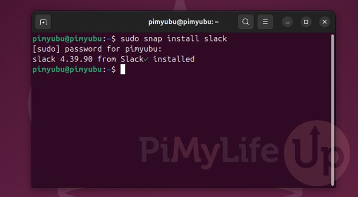 Install Slack from Snap on Ubuntu