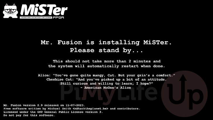 MR Fusion Installing MiSTer