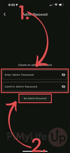 Set admin password