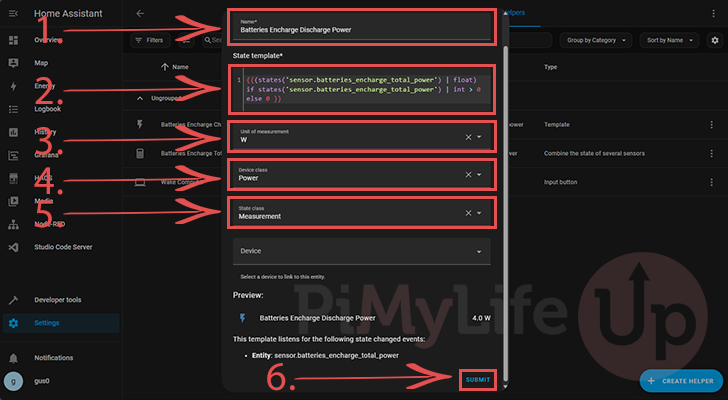 Create template for Battery Discharge