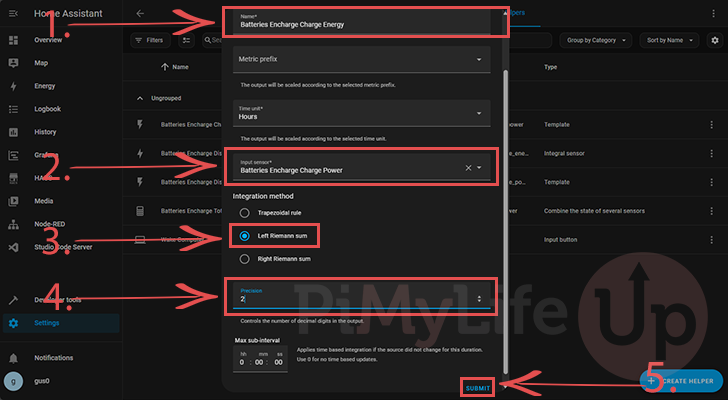 Create Home Assistant integral sensor for Enphase Battery Charge