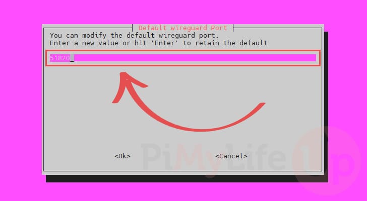 Select the default WireGuard Port