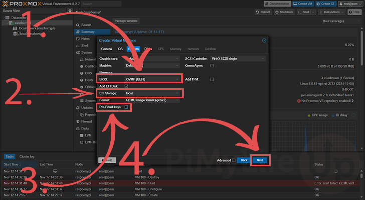 Set Promox system details for Home Assistant OS