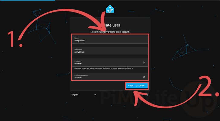 Create user to access Home Assistant