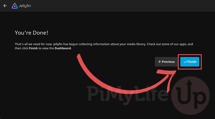 Finish setting up Jellyfin on Ubuntu