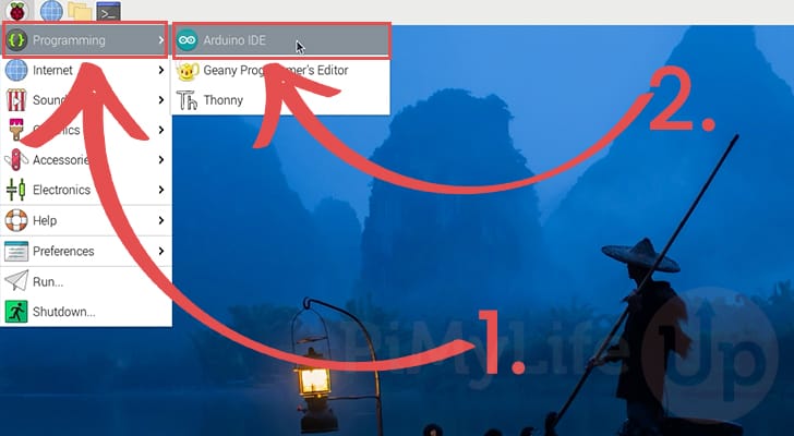 Open Arduino IDE on the Raspberry Pi