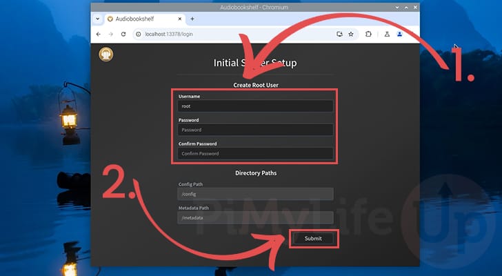 Create new user for your Raspberry Pi Audiobookshelf