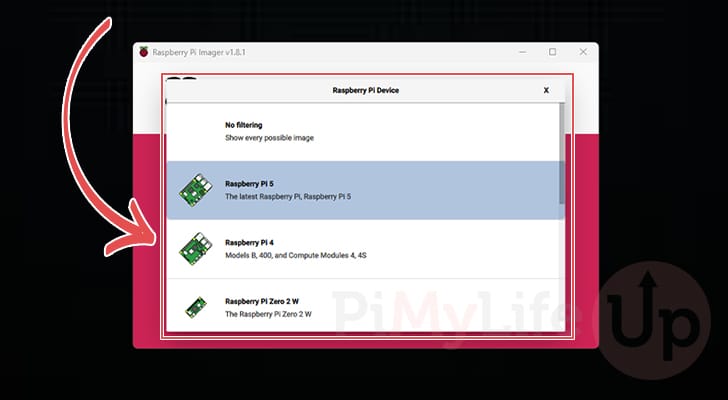 Choose Raspberry Pi Getting Started Model