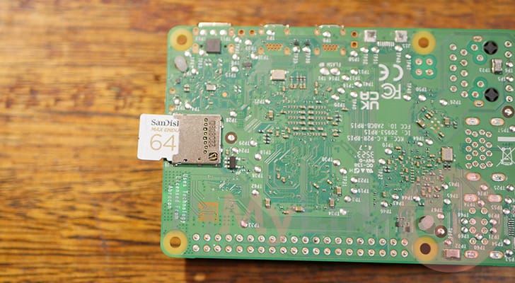 Inserting the MicroSD Card into a Raspberry Pi