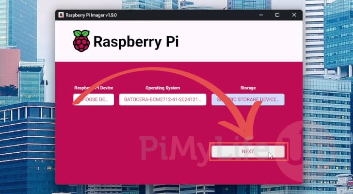 Flash Batocera to your Raspberry Pi storage device