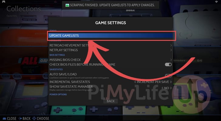 Update game list to add new games to Batocera