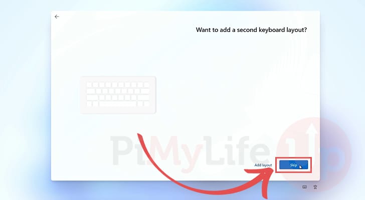 Skip second keyboard layout menu