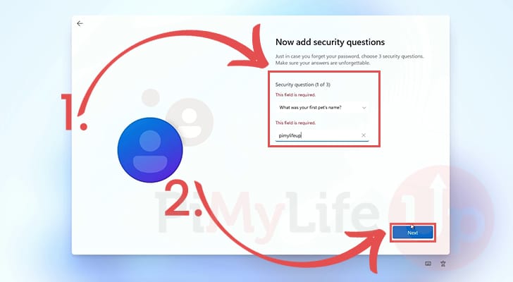 Add security questions