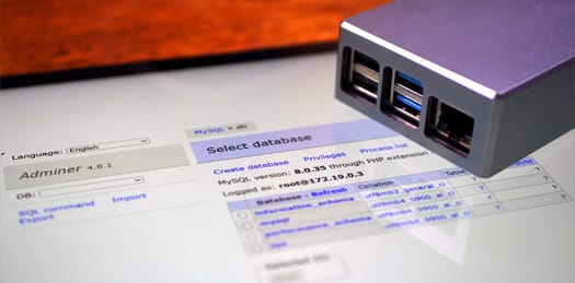 Adminer database management