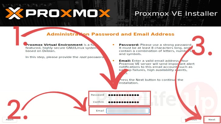 Set password and email for account