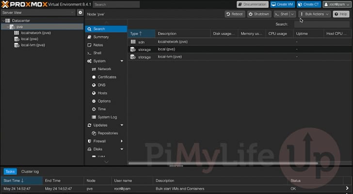 Proxmox Installed, Updated and Running