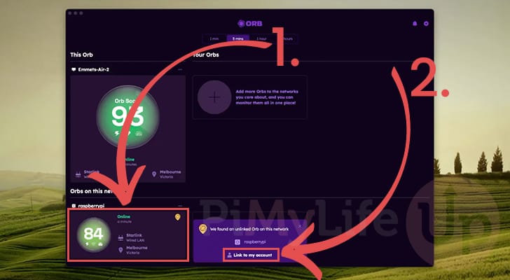 Connect your Raspberry PI Sensor to your ORB account