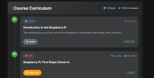 Course Interface