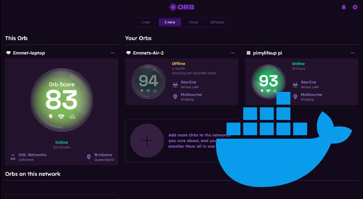 Orb Network Sensor Docker