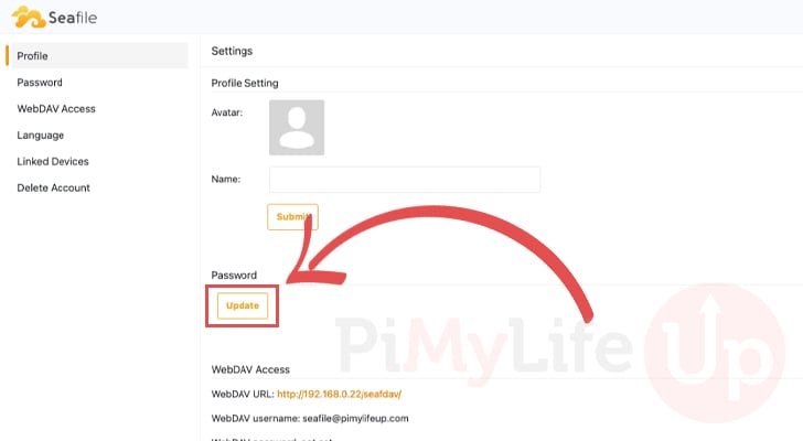 Update your Seafile Docker users password