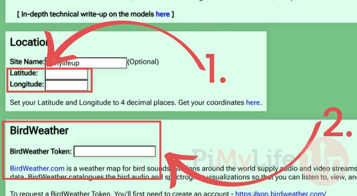 Set Location for your Raspberry Pi BirdNET-Pi installation