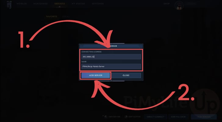 Fill in Raspberry Pi Hytale Server details