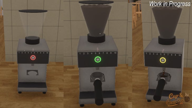 Coffee Grinder Button Status